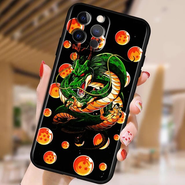 Japanese Art D - Dragon Ball Z For Apple iPhone 15 14 13 12 Pro Max Mini 11 Pro XS Max X XR 6 7 8 Plus SE 2020 Black Phone Case - PhoneStyle