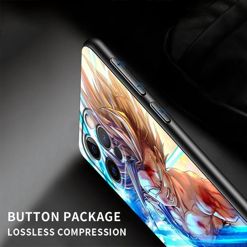 Japanese Art D - Dragon Ball Z For Apple iPhone 15 14 13 12 Pro Max Mini 11 Pro XS Max X XR 6 7 8 Plus SE 2020 Black Phone Case - PhoneStyle