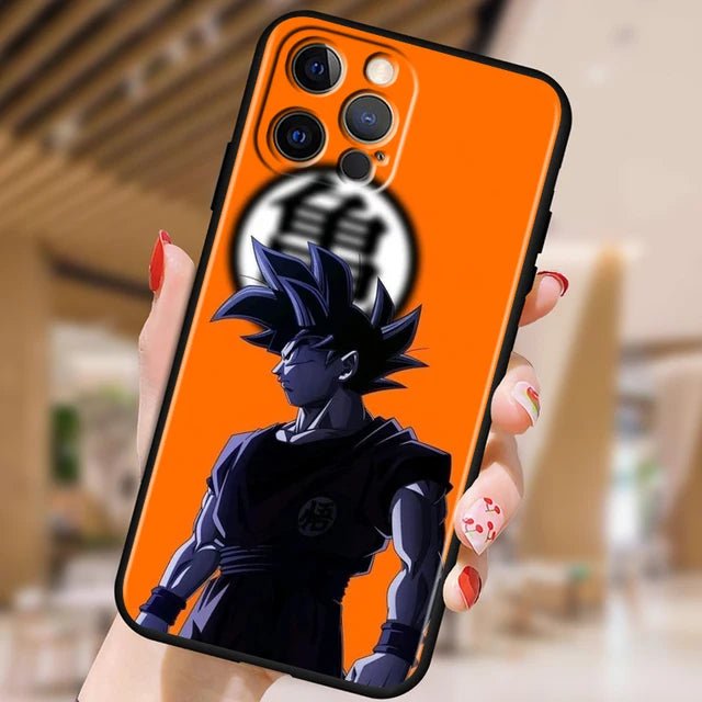 Japanese Art D - Dragon Ball Z For Apple iPhone 15 14 13 12 Pro Max Mini 11 Pro XS Max X XR 6 7 8 Plus SE 2020 Black Phone Case - PhoneStyle
