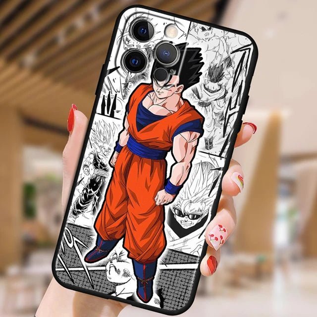 Japanese Art D - Dragon Ball Z For Apple iPhone 15 14 13 12 Pro Max Mini 11 Pro XS Max X XR 6 7 8 Plus SE 2020 Black Phone Case - PhoneStyle