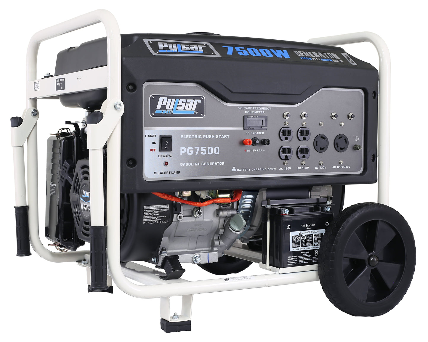 Pulsar 7500W Gas Powered Generator