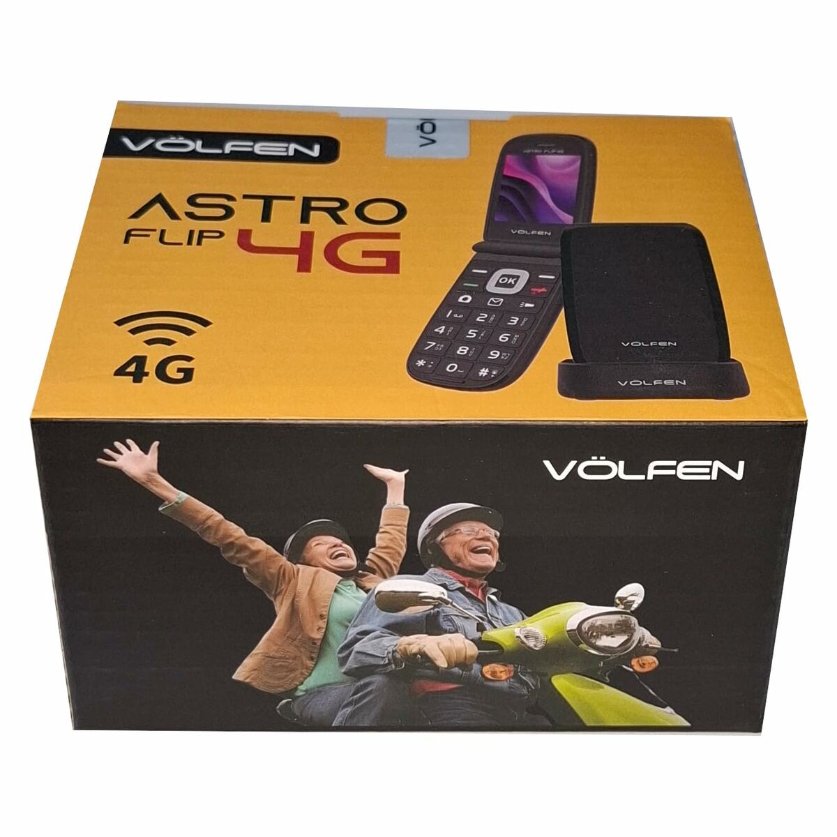 Mobile telephone for older adults Volfen ASTRO FLIP Black 48 MB 2,8" 4G - PhoneStyle