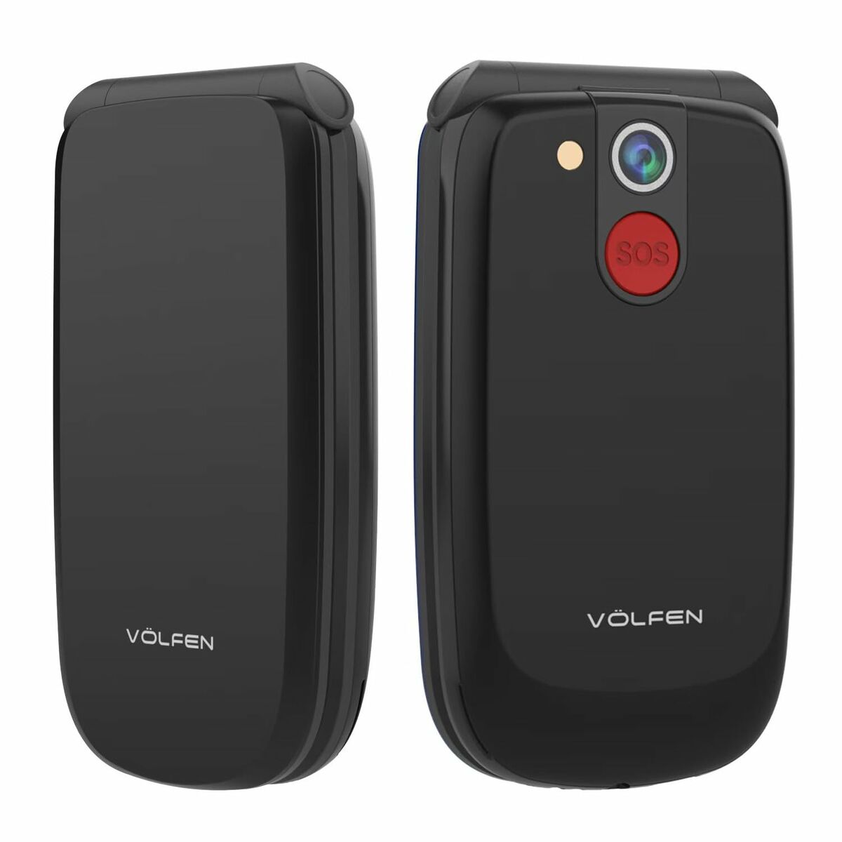 Mobile telephone for older adults Volfen ASTRO FLIP Black 48 MB 2,8" 4G - PhoneStyle