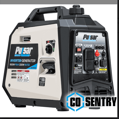 Pulsar Ultra Light Quiet 1600W Portable Gas Inverter Generator CARB Compliant 0.6 - Gallon Fuel Tank - PhoneStyle