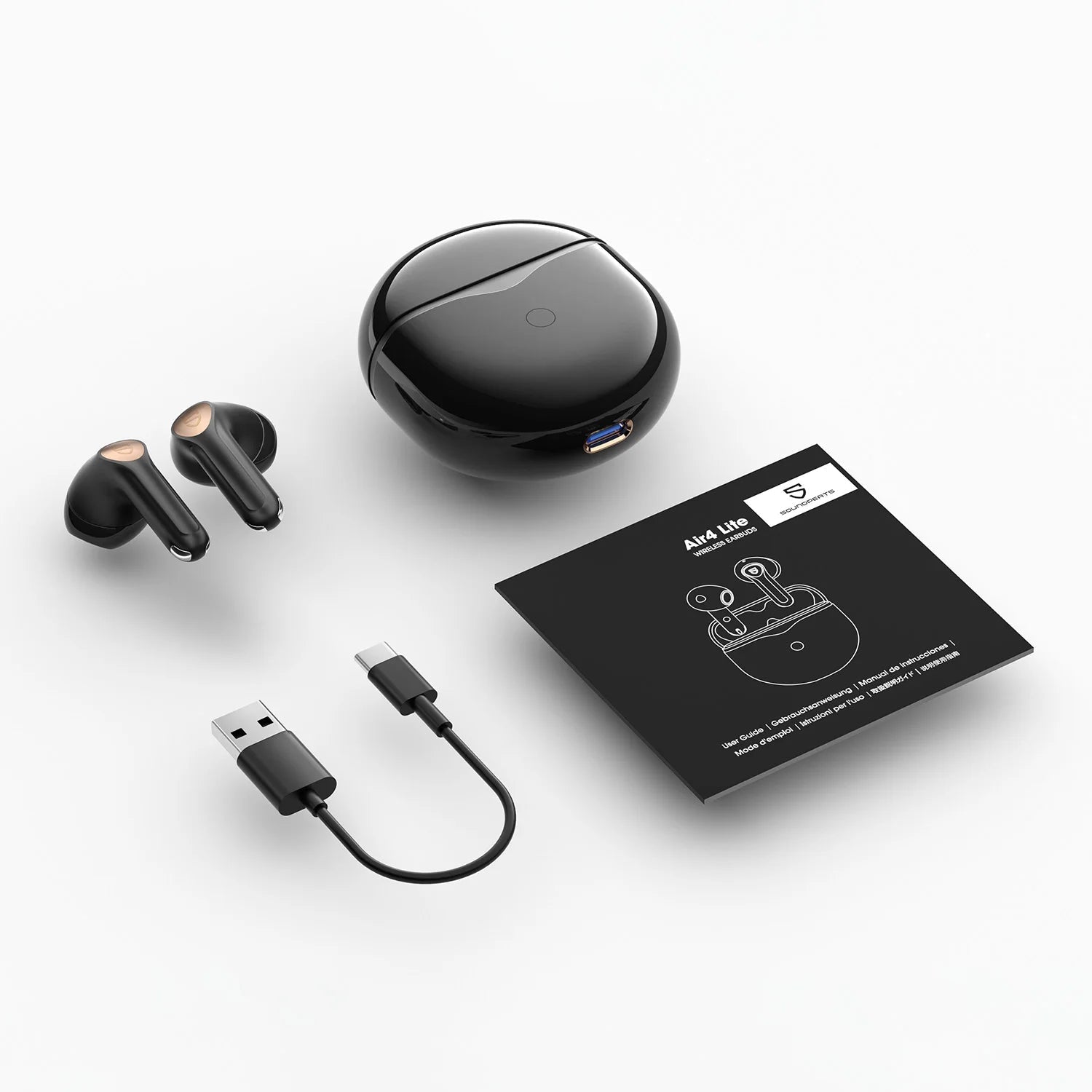 SoundPEATS Air4 Lite Bluetooth 5.3 Wireless Earphone Hi - Res Audio AI call Noise Reduction Eearbuds Support Multipoint Connection - PhoneStyle