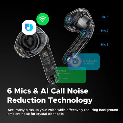 SoundPEATS Air4 Lite Bluetooth 5.3 Wireless Earphone Hi - Res Audio AI call Noise Reduction Eearbuds Support Multipoint Connection - PhoneStyle