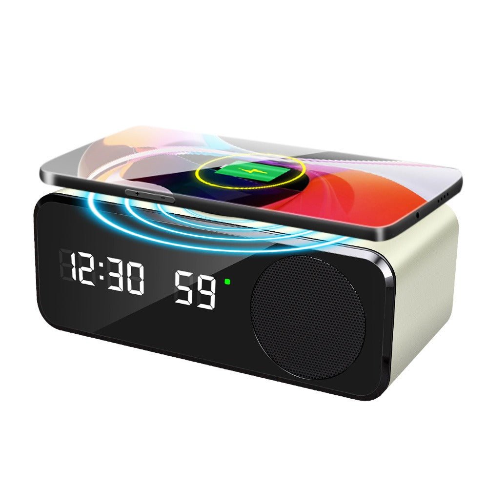 Time display wireless charging Bluetooth speaker compatible clock function thermometer wireless - PhoneStyle