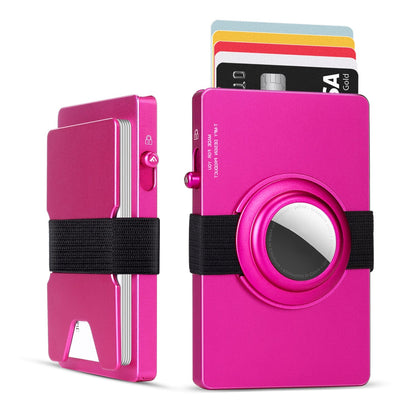 TOYFID All - Aluminum Pop Up Slide Rfid Slim Card Holder Wallet With Airtag Holder - PhoneStyle